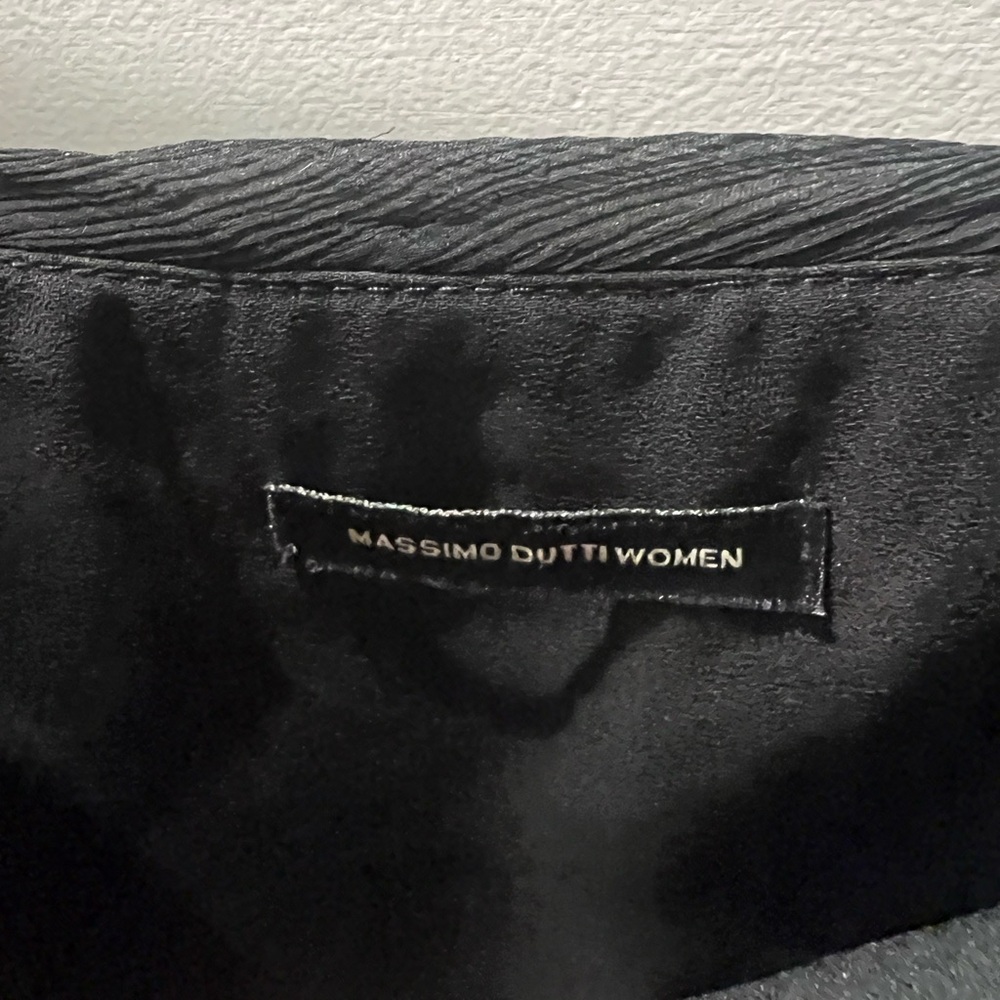 Massimo Dutti Women 100% Silk Black Evening Dress — Size EU 38 / US 6 - Picture 6 of 8